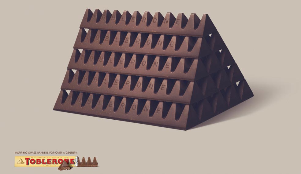 A Toblerone mountain. 