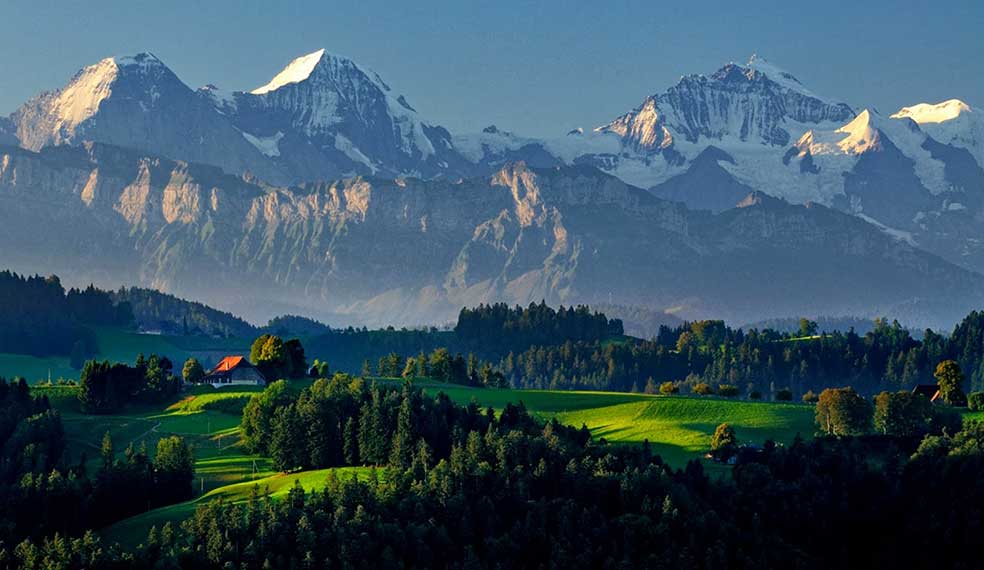 Breathtaking scenery is standard in Switzerland