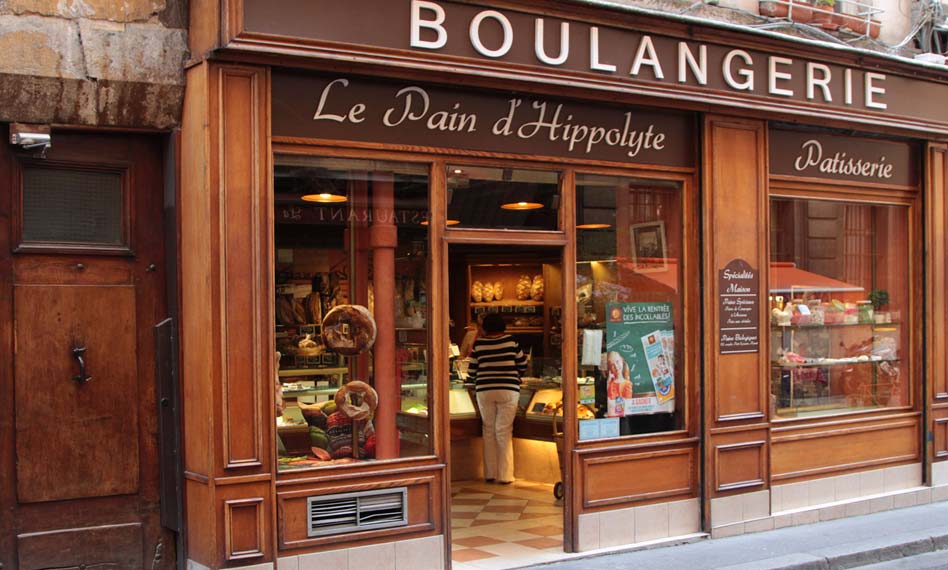 A Boulangerie shop in the French Alps